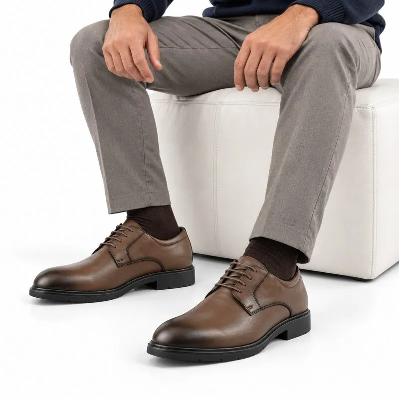 Chaussure homme 032-3 marron cuir 